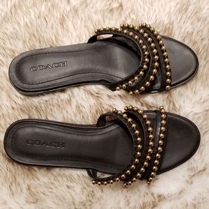 Studded Coach Sandals